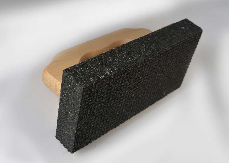 Rubbing brick dressing stone with handle Zische 03
